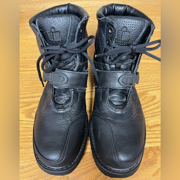 iicon asphalt technologies motorcycle black leather boots Size 11 - Picture 8 of 11